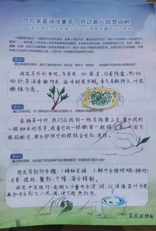 关于特色课堂搬进茶园！玄武区这所小学开展“沉浸式”劳动教育！的相关内容(10)