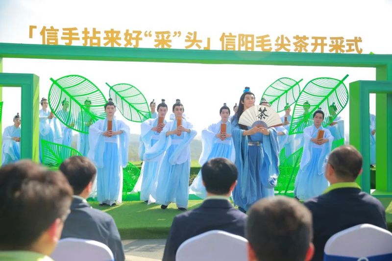 有关于信阳毛尖茶开采式在文新茶村举行的信息(7)