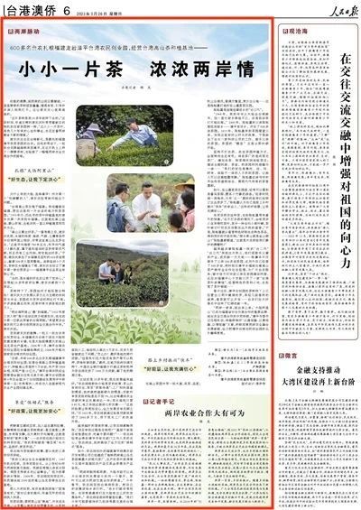 有关于两岸同根同源，福建漳平永福与台湾阿里山展开茶业交流合作的信息