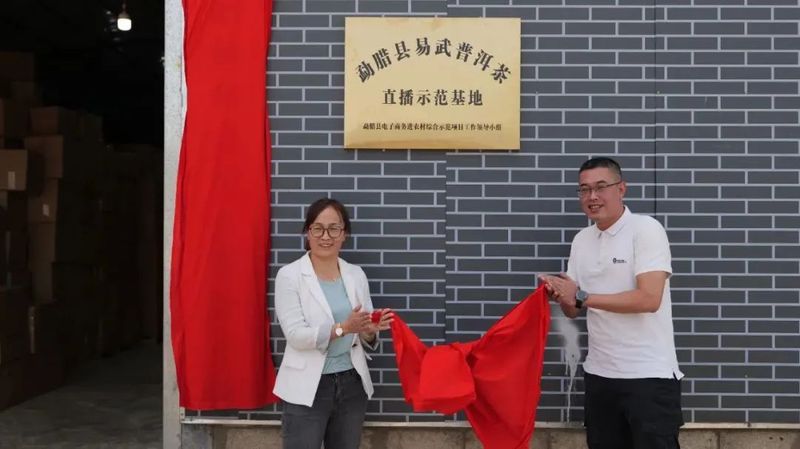 关于勐腊县易武普洱茶直播基地揭牌的内容