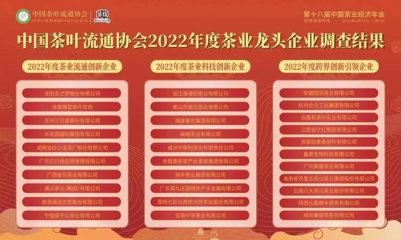 关于第十八届中国茶业经济年会在陕西咸阳盛大开幕 湖南茶业荣获多个奖项的信息(9)
