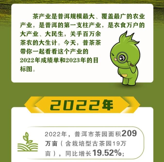 有关于晒出成绩单，制定新目标！一图看懂普洱茶产业发展→的新闻(1)