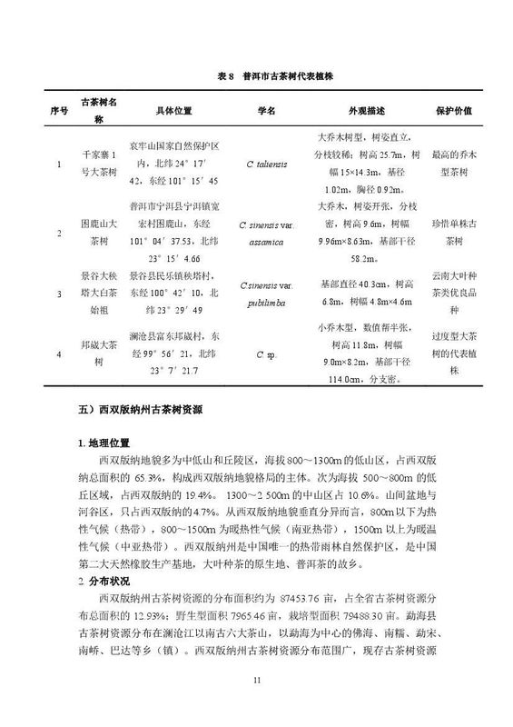 有关于《中国古茶树资源状况白皮书（2024）》发布 ：云南古茶树在全国占比97.7%的信息(5)