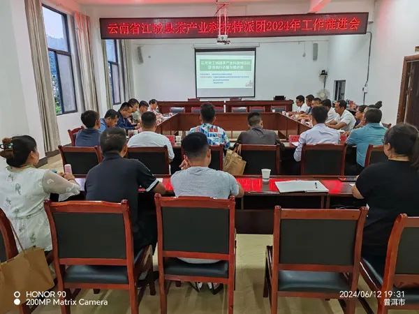 有关于云南省江城县茶产业科技特派团项目推进会及茶叶加工技术培训会在江城县召开的内容