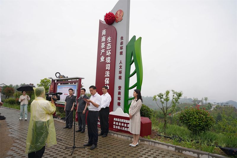 有关于全市首家茶产业生态环境司法保护基地在商南挂牌成立的信息(2)