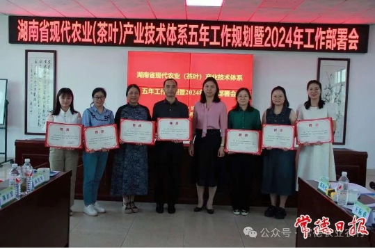 关于湖南省茶叶产业技术体系湘北（常德）试验站助力茶产业发展的资讯