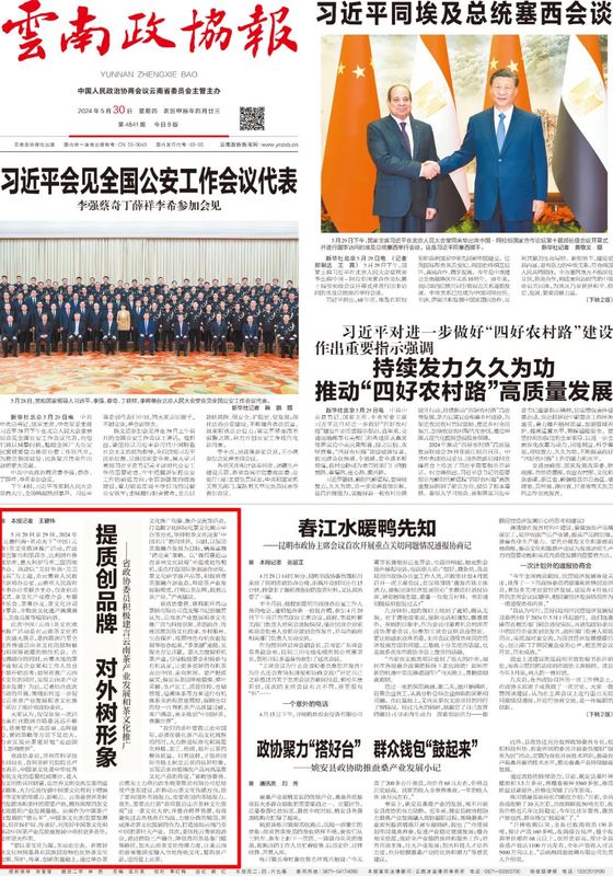 关于云南省政协委员积极建言云南茶产业发展和茶文化推广的资讯