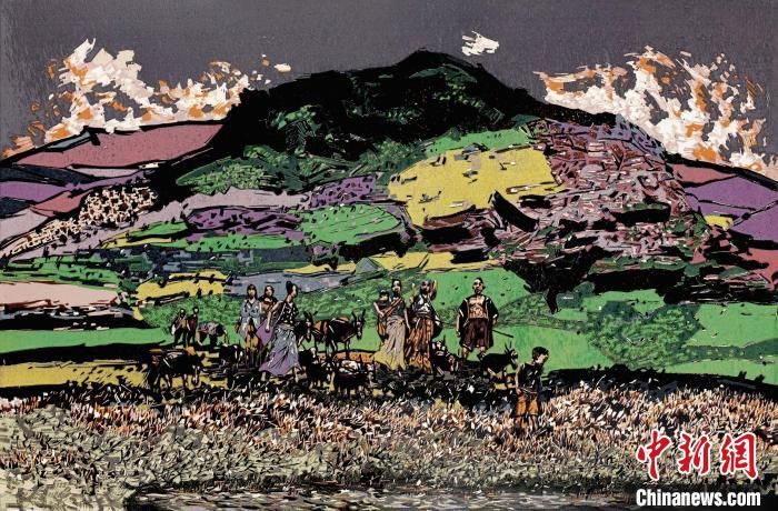 有关于云南景迈山绝版木刻比利时揭幕 以“有形”版画绘“无象”茶意的相关内容(1)